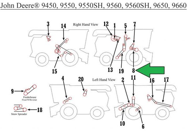 H115881 Cylinder Drive Belt JD